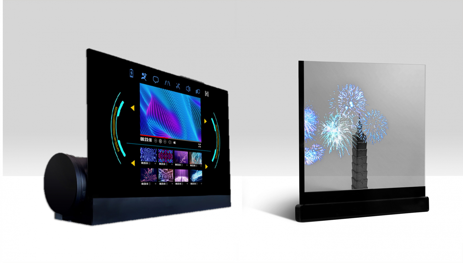 可卷式、折迭性、高透明